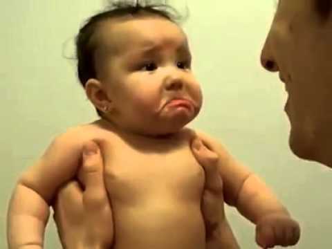 Youtube: Baby Scared By Father's Evil Laugh