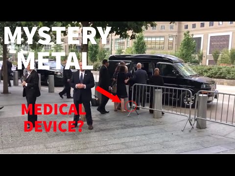 Youtube: Mysterious piece of metal flings out of Hillary's pant leg