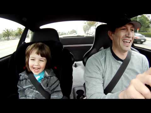 Youtube: My boy laughing in the Porsche on the way to school..