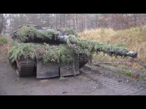 Youtube: Leopard 2A6 in voller Tarnung