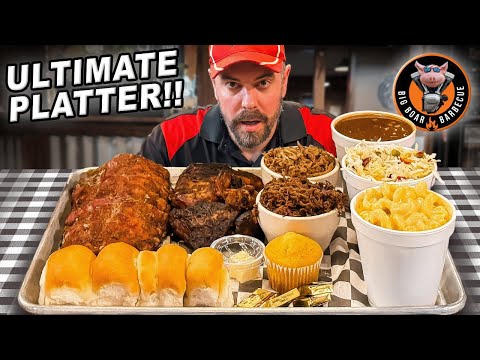 Youtube: Big Boar BBQ's 7lb "Ultimate Platter" Barbecue Challenge in West Salem, Wisconsin!!