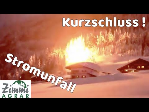 Youtube: Kurzschluss! Stromunfall Baum in Flammen(Stromüberschlag)(Schneechaos)