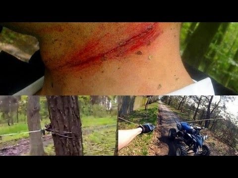 Youtube: Miese SEIL-FALLEN gegen Radfahrer und Quads? - Kugelsichere Rucksäcke? - DANKE!