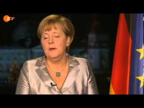 Youtube: Kanzlerin Merkel Neujahrsansprache 2013 in ZDF