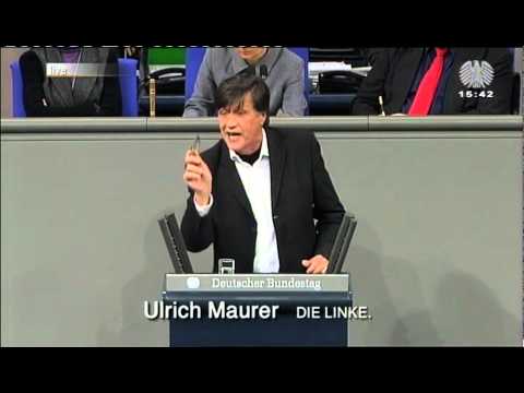 Youtube: Ulrich Maurer, DIE LINKE: »Sie sind opportunistisch und scheinheilig«