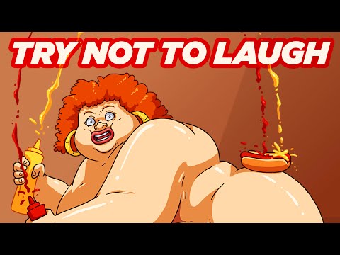 Youtube: 50 Fat Jokes in 3 Minutes - Try Not To Laugh Challenge