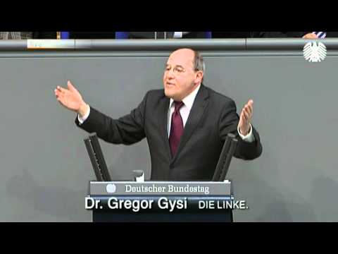 Youtube: Gregor Gysi, DIE LINKE: Endlich gleiche Rente für gleiche Lebensleistung