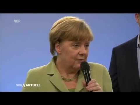 Youtube: Angela Merkel konfrontiert mit weinendem Flüchtlingsmädchen