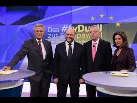 Youtube: ZDF TV Duell Europawahl 2014 Martin Schulz Jean-Claude Juncker