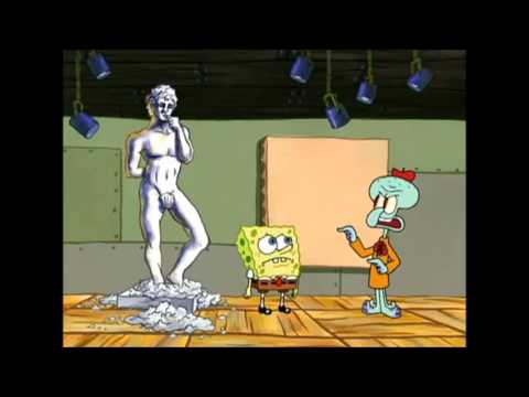 Youtube: SpongeBob: David Statue