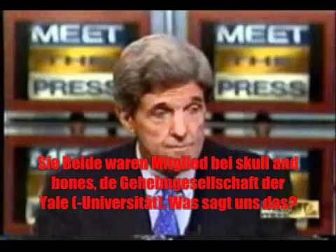 Youtube: Bush und Kerry skull-and-bones-Mitglieder (deutsche Untertitel)