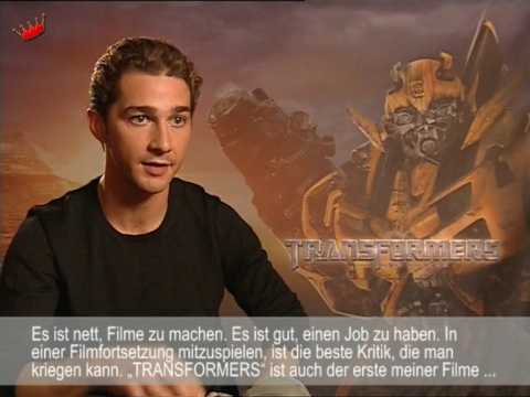 Youtube: Transformers: Interview with Shia LaBoeuf