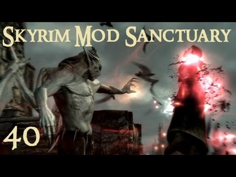 Youtube: Skyrim Mod Sanctuary 40 : Better Vampires, Bat Travel Vampire Lord power and Predator Vision