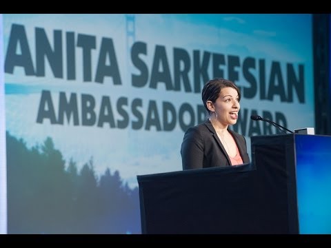 Youtube: Game Developers Choice Awards 2014 - Ambassador Award recipient Anita Sarkeesian