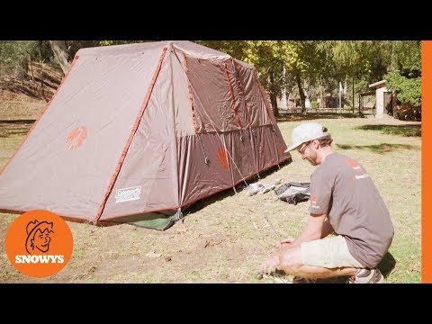 Youtube: Coleman Instant Up Silver 8P Tent - How to setup & pack away