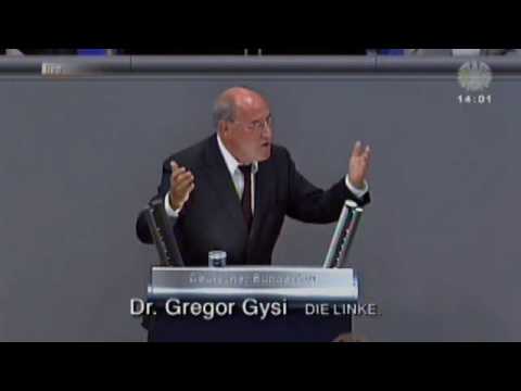 Youtube: Gregor Gysi, DIE LINKE: Starke LINKE macht andere sozialer