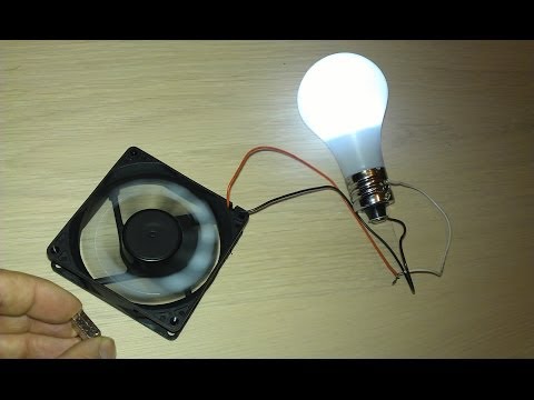 Youtube: Free Energy Magnet Motor fan used as Free Energy Generator "Free Energy" light bulb!
