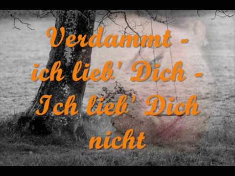 Youtube: Matthias Reim - Verdammt, ich lieb' dich (lyrics)