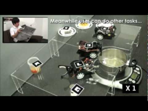 Youtube: Cooking with Robots: Designing a Household System Working in Open Environments - ACM CHI 2010