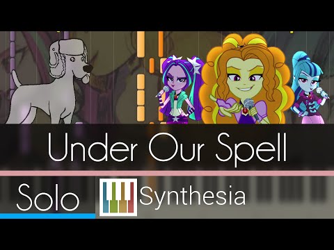 Youtube: Under Our Spell - |SOLO PIANO TUTORIAL w/LYRICS| -- Synthesia HD