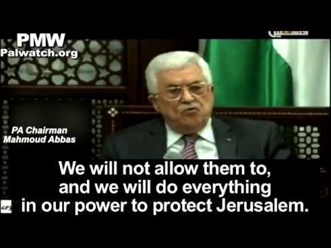 Youtube: Abbas: We won’t allow Jews with their “filthy feet” to “defile our Al-Aqsa Mosque”