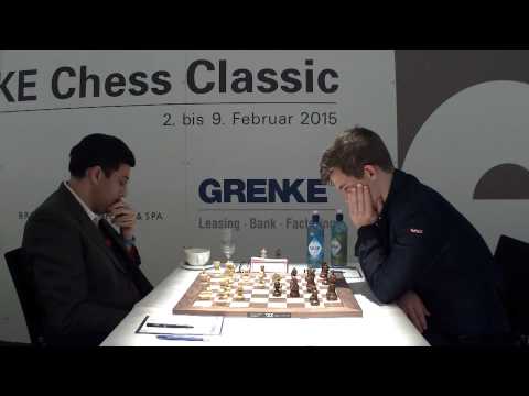 Youtube: GRENKE Chess Classic, Round 4: Anand vs. Carlsen (time-lapse)