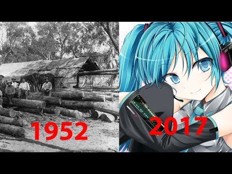 Youtube: evolution of levan polkka (1952-2023)