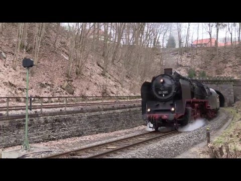 Youtube: Geniale/laute Dampflokanfahrt in der Steigung-Sound pur!!!