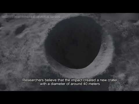 Youtube: A large lunar impact blast on 11 September 2013