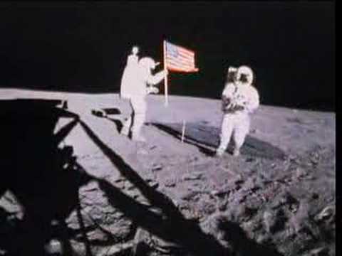 Youtube: Apollo 14 EVAs 2 (planting the flag)