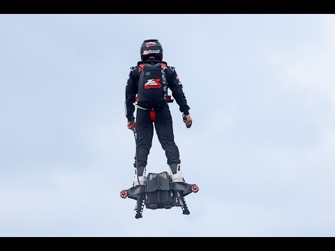 Youtube: Flyboard® Air Farthest flight by hoverboard (achieved on 30th April 2016 by Franky Zapata)