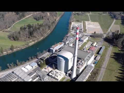 Youtube: Drohne fliegt über AKW Mühleberg