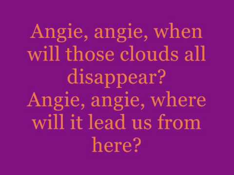 Youtube: The Rolling Stones - Angie - w/ lyrics