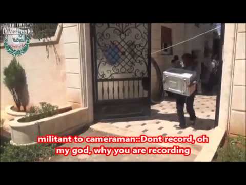 Youtube: FSA Terrorists looting