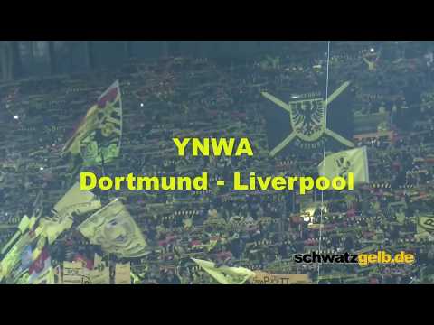 Youtube: Dortmund and Liverpool Fans singing best YNWA award 2016 YOU'LL NEVER WALK ALONE BVB - LFC