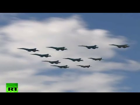 Youtube: Victory70: Air Force conducts first rehearsal of V-day parade in Moscow