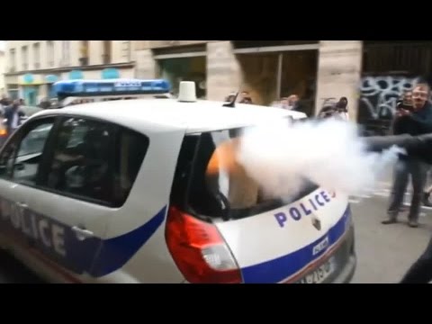 Youtube: Brutaler Angriff auf Polizisten in Paris