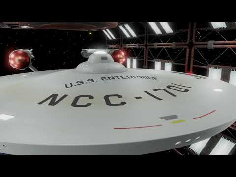 Youtube: Star Trek TMP Drydock Scene Blender Remake (with pilot-edition Enterprise)