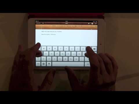 Youtube: iPad Mini - Keyboard Review - Onscreen typing