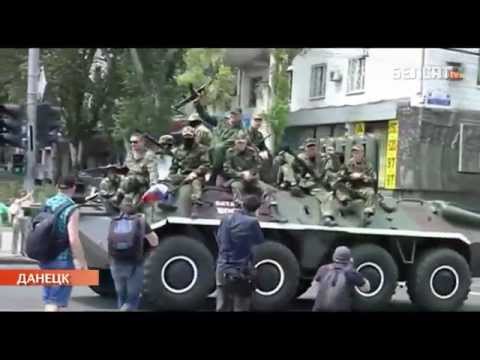 Youtube: Кадыраўцы ў Данецку / Chechen battalion Vostok in Donetsk, Ukraine