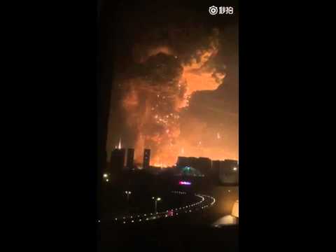 Youtube: Aug 13 2015 Tianjin Explosion-3