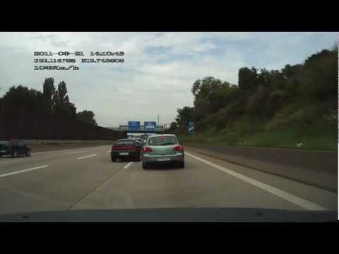 Youtube: Gefährlicher Spurwechsel auf der Autobahn [HD] - A4 A13 Dreieck Dresden-Nord Beinahe Crash Unfall