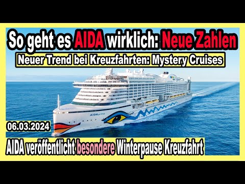 Youtube: AIDA zeigt interne Daten über Gäste🔴 35 Mrd. $ Schiffe bestellt - Mystery Cruises & Winterpause AIDA