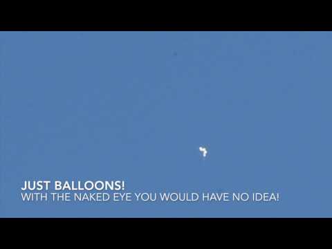 Youtube: UFO? Star in Daylight?   No Helium #balloons...