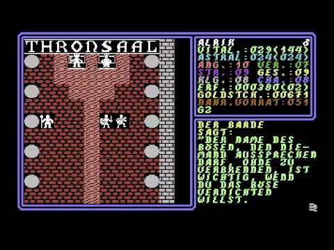 Youtube: DDD - Die dunkle Dimension, das deutschsprachige Rollenspiel auf dem C64