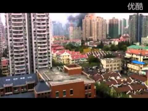Youtube: Shanghai Block of Apartments on Fire