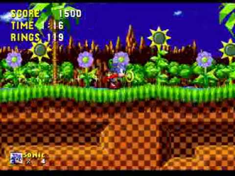 Youtube: Sonic gameplay Level 1 (Sega Mega Drive)