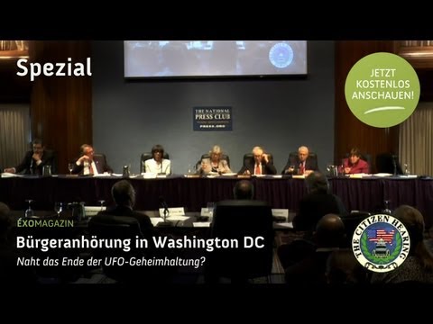 Youtube: Citizen Hearing in Washington - Kommt das Ende der UFO-Geheimhaltung? | ExoMagazin