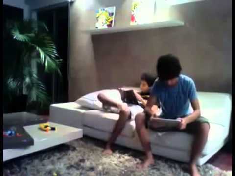 Youtube: Brother Slaps brother with ipad! Original Video