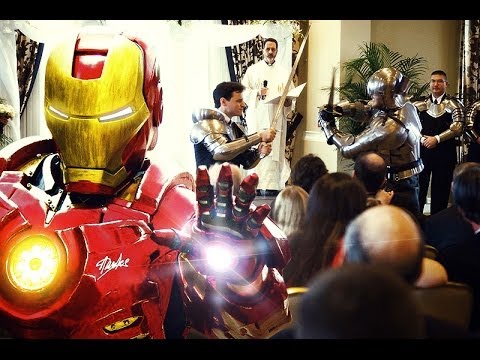 Youtube: OFFICIAL Epic Wedding Ceremony Battle (Batman, Iron Man & More)